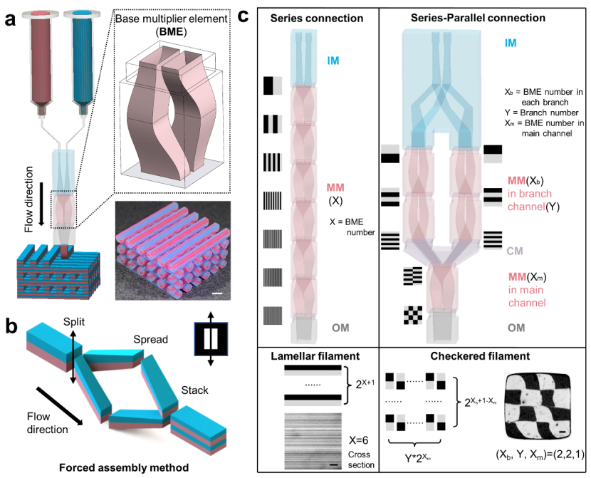 西湖大学周南嘉团队《Additive Manufacturing》：通过模块化设计的挤出头调控纤维内部周期性结构